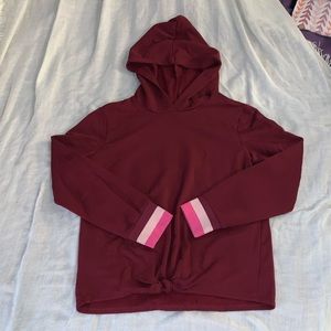 Maroon cropped hoodie